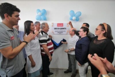 Seguindo com a agenda do aniversário de Ribamar, Eudes Sampaio entrega nova UBS na Quinta