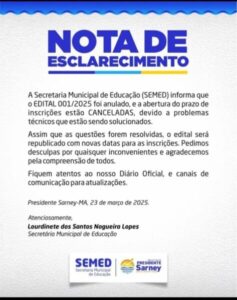 Prefeito Gilson Lima começa gestão com incertezas e cancela edital para contratação na educação