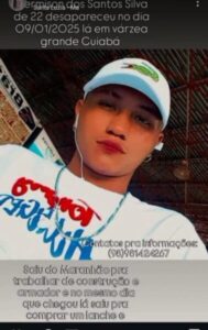 Morador de Santa Luzia-MA Desaparece em Mato Grosso após Chegar em Busca de Trabalho
