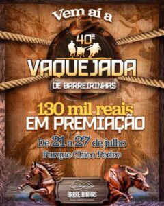 Vem aí a 40ª Vaquejada de Barreirinhas!
