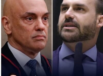 Eduardo Bolsonaro (PL) criticou duramente o ministro Alexandre de Moraes, do STF