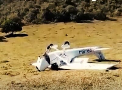Um avião de pequeno porte precisou fazer um pouso de emergência no interior de São Paulo