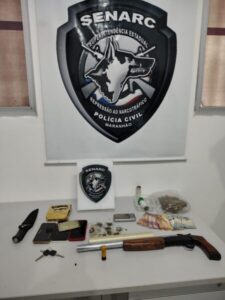 Homem é preso por tráfico de drogas e posse ilegal de arma no bairro Anjo da Guarda, em São Luís