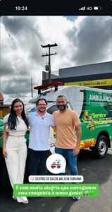 Prefeito Dr. Emanoel Filho reforça compromisso com a saúde ao entregar nova ambulância em São Luís Gonzaga do Maranhão