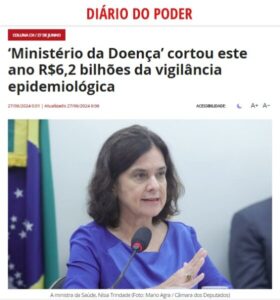 Presi-dengue negacionista? Saúde brasileira segue descendo ladeira e cortando bilhões da vigilância epidemiológica…