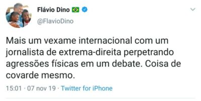 Deram piti: governador Flávio Dino e deputado Márcio Jerry, ambos do PCdoB, perdem controle e trocam insultos contra jornalista que deu tapa em gringo receptador de mensagens roubadas de autoridades …