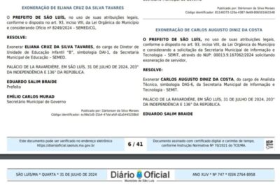 Braide exonera servidor da SEMIT dono de carro onde foi encontrado R$ 1,1 milhão no Renascença