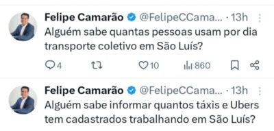 Camarão questiona proposta de Braide sobre corridas gratuitas por aplicativo