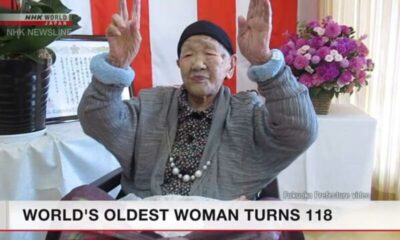 Conheça a pessoa mais velha do mundo, uma japonesa com 118 anos.