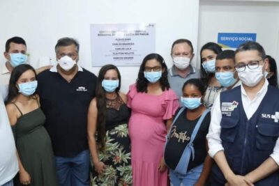 EM SANTA LUZIA DO PARUÁ GOVERNADOR FLÁVIO DINO INAUGUROU HOJE(10) A ALA DA MATERNIDADE DO HOSPITAL REGIONAL