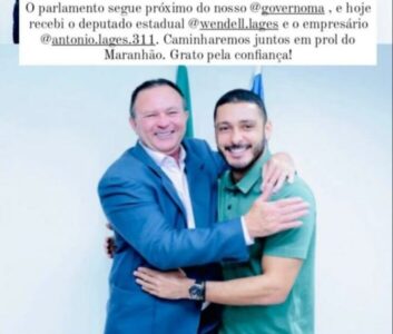 Deputado Wendell Lages abandona Weverton e declara apoio a Carlos Brandão