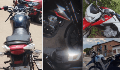 Polícia Militar recupera três motos nas últimas 48 horas nas cidades de Viana, São Vicente Ferrer e Vitória do Mearim