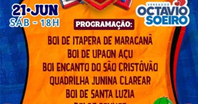 Octávio Soeiro anuncia “Arraial de Coração pra Coração”, no Jardim São Cristóvão, neste sábado (21)