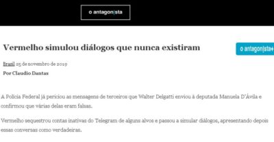 O Antagonista sobre o crime envolvendo Manu Dávila…