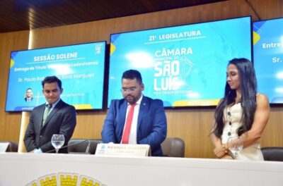 Câmara de São Luís concede Título de Cidadão Ludovicense ao médico Paulo Roberto Marques.