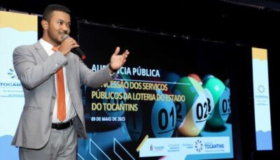 Estado do Tocantins lança loteria estadual e prevê arrecadação de 600 milhões
