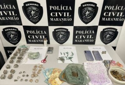 Polícia Civil prende quatro suspeitos em flagrante por tráfico e apreende drogas durante operação em Matões