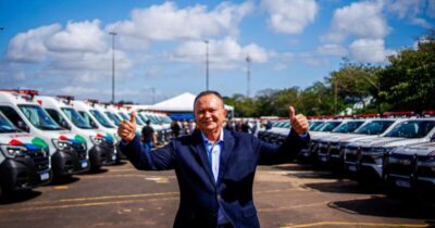 Brandão entrega 71 novas ambulâncias e mais 40 viaturas para a segurança