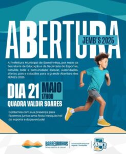 Barreirinhas dá largada aos JEMB’s 2025 com grande cerimônia no dia 21 de maio