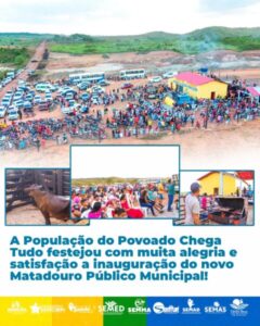 Inaugurado o novo matadouro público municipal de Centro Novo do Maranhão.
