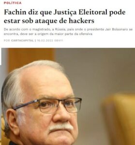 Veja no vídeo: confissões de Fachin, e agora, STF, quem é “ditador”?