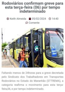 A greve não para… O triste resultado de um país idiotizado governado por moleques….