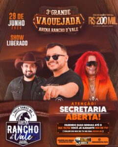 Vem aí a 3ª Grande Vaquejada Arena Rancho do Vale