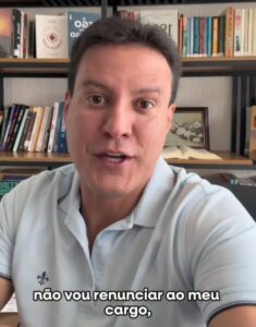 Camarão reage à fala de Brandão e diz que não renunciará ao mandato
