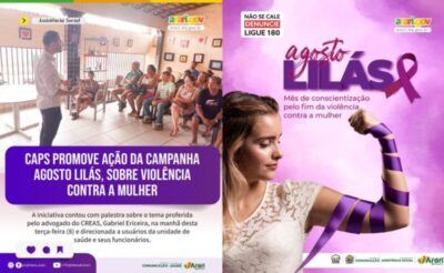 Arari: CAPS promove ação da campanha Agosto Lilás