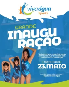 Academia realiza desfile para lançar os uniformes oficiais Viva Água by Fabíola Molina e inaugurar a Viva Água Sports