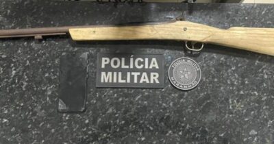 Homem é preso em flagrante por violência doméstica com espingarda na Vila Aragão, em Itapecuru Mirim