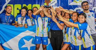 JEMS 2025: Godofredo Viana conquista o Bronze no Futsal Infantil Feminino.