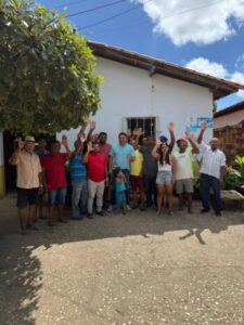 Comitiva do PT em Parnarama, liderada pelo presidente Manim do Lava Jato, recebe o deputado estadual Zé Inácio