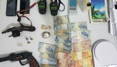 Polícia civil prende duas pessoas por tráfico de drogas, associação para o tráfico e posse ilegal de arma de fogo em Rosário