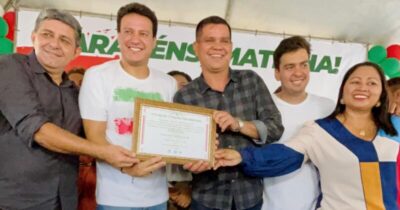 Camarão participa das festividades de 76 anos de Matinha e recebe título de cidadão matinhense