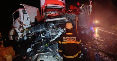 Acidente entre caminhões deixa um morto e dois feridos em Itapecuru-Mirim