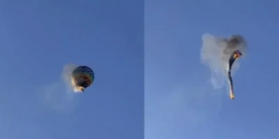 Balão pega fogo, cai e mata várias pessoas em SC