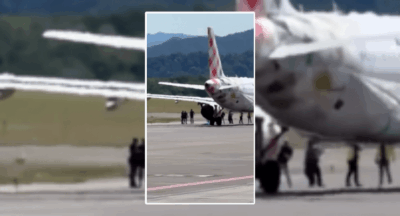 Homem morre ao ser sugado por turbina de avião em aeroporto na Itália