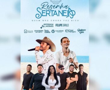 Resenha Sertaneja promete noite de grandes emoções com Jefferson Moraes e Felipe Grilo no Palazzo Eventos