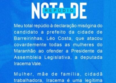 Daniella e Abigail Cunha repudiam ataque de Léo Costa à Iracema Vale