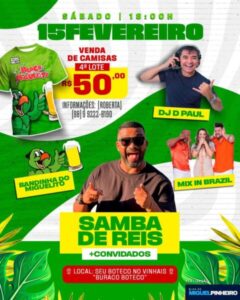 Samba de Reis comanda festa no Bloco do Miguelito neste sábado (15)