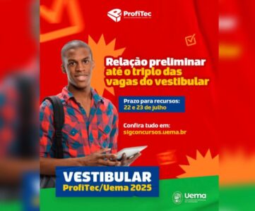 Uema disponibiliza relação preliminar do Vestibular ProfiTec 2025