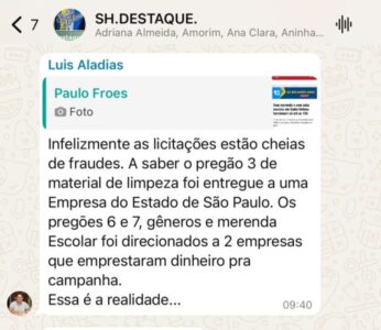 BOMBA: Empresário se arrepende de apoiar Joãozinho Pavão e denuncia supostas fraudes em licitações públicas em Santa Helena