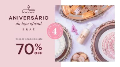 Braé comemora aniversário da loja on-line com descontos de até 70%