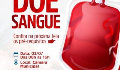 Doe Sangue, Salve Vidas: Matões promove campanha solidária nesta quinta-feira (3)