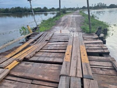 O abandono de São Carlos: Ruas intransitáveis, ponte quebrada e escuridão em Palmeirândia