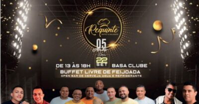 Contagem regressiva para o Aniversário de cinco anos da Empresa Requinte Buffet, do empresário Luís Magno