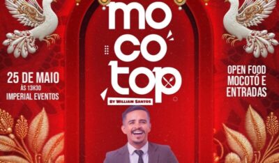 William Santos realiza a 4° edição do Mocotop beneficente neste domingo dia 25 no Imperial Eventos