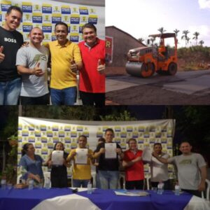 Deputado Júnior Cascaria e prefeito Francisco Pinheiro assinam Ordem de Serviço para pavimentação asfáltica em Poção de Pedras