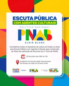 PAÇO DO LUMIAR PROMOVE ESCUTA PÚBLICA DO 2º CICLO DA PNAB